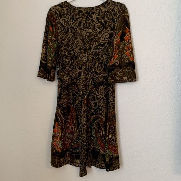 ANGIE  Multi Color Soft Dress. Size S - Picture 3 of 9